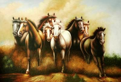 unknow artist Horses 047 China oil painting art